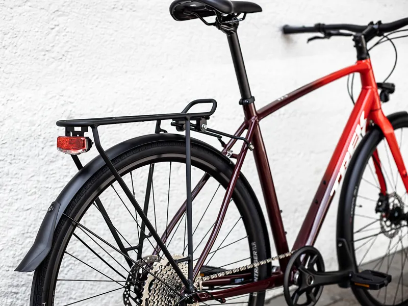 TREK FX 3 Disc Equipped Hybrid Bike in Viper Red to Cobra Blood-9